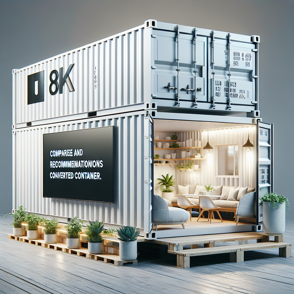 Comparatif et Recommandations pour un Container Aménagé Habitable