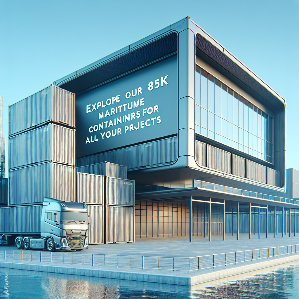 Découvrez Nos Conteneurs Maritimes pour Tous vos Projets