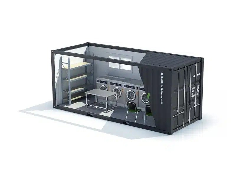 Container laverie blanchisserie