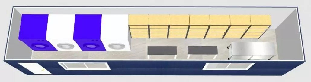 Container laverie blanchisserie