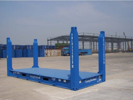 Container maritime 20 pieds flat rack