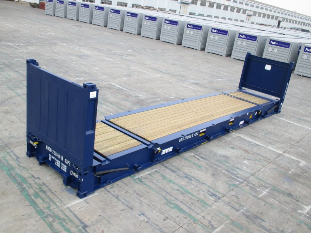 Container maritime 40 pieds flat rack