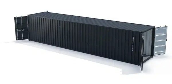 Container maritime 40 pieds high cube double porte