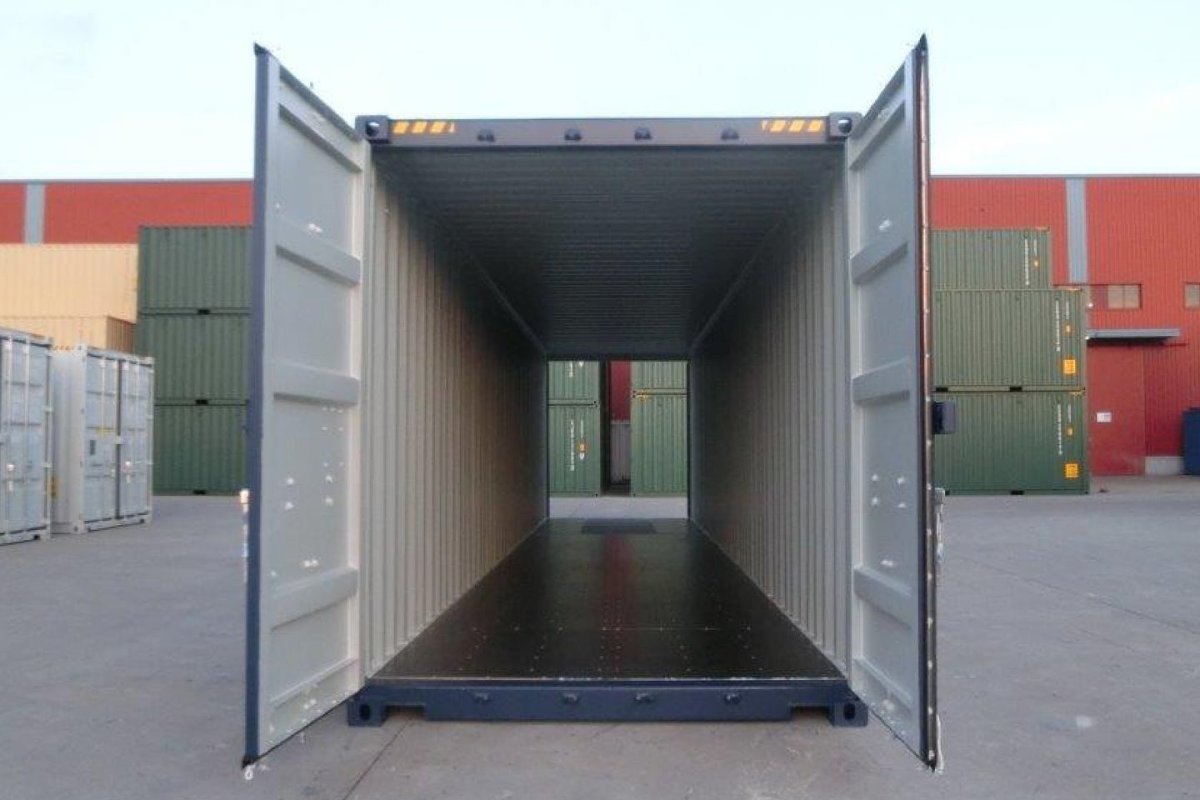 Container maritime 40 pieds high cube double porte