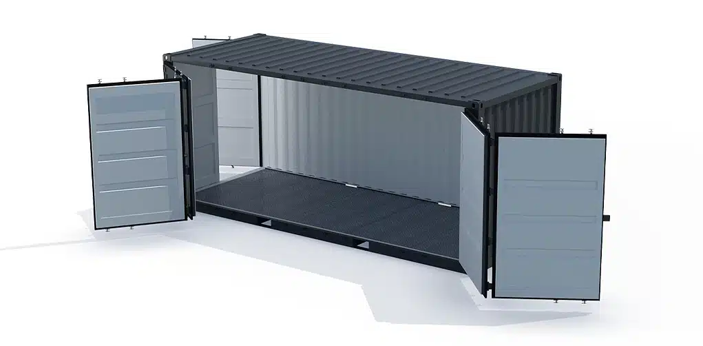 Conteneur maritime 20 pieds open side