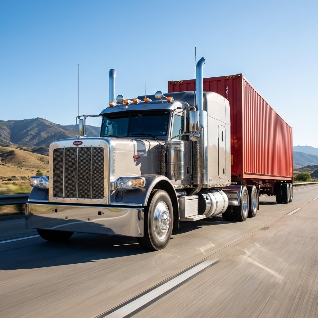 Transport conteneur par camion