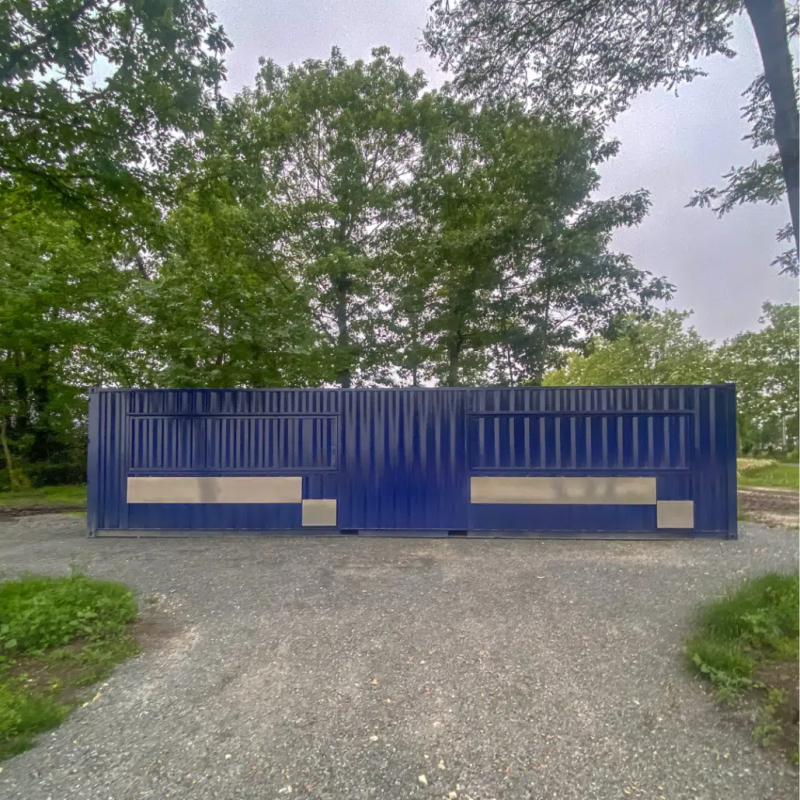 Verkaufscontainer mit Panoramafenster